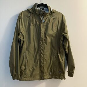 Sierra Designs Lightweight Rain Jacket – Women’s Small – Olive Green
